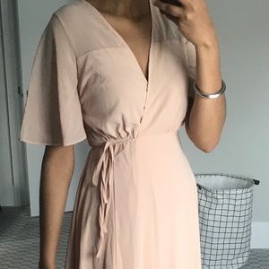 Boohoo maxi wrap dress